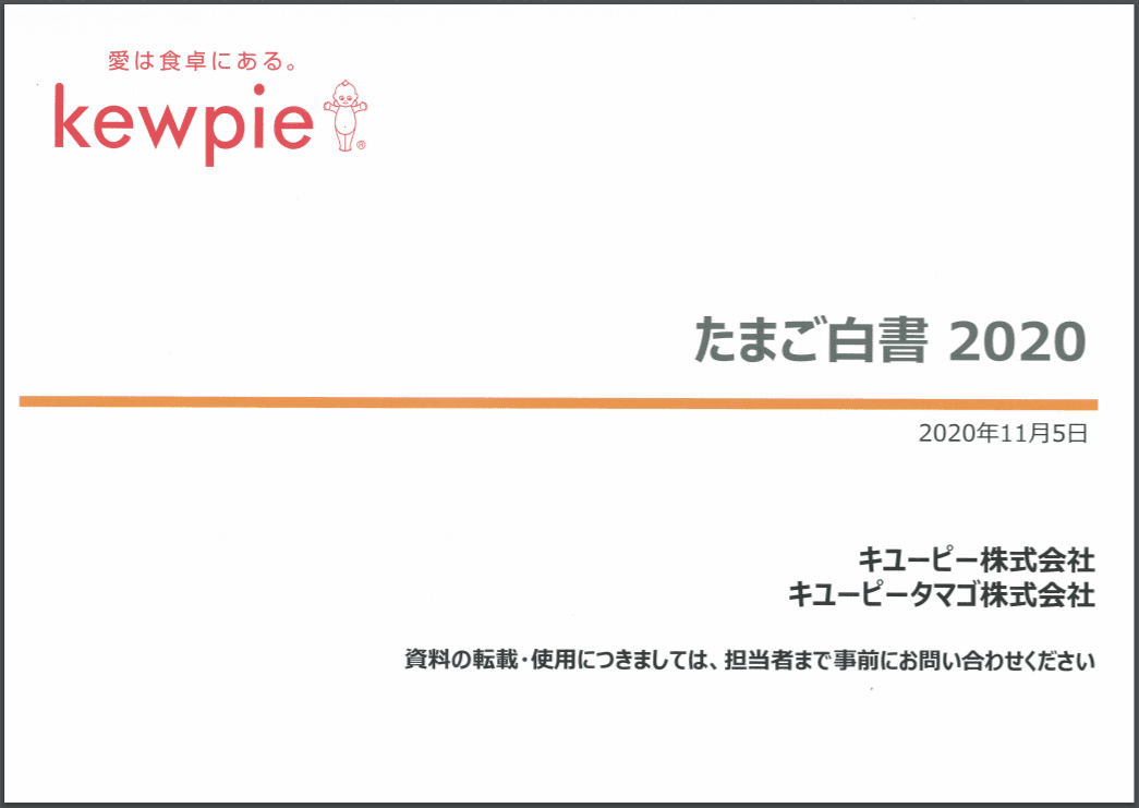 卵に関する認識やトレンドの分析調査　「たまご白書2020」を公表