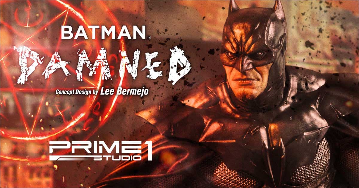 “コミック最新版”バットマン！人気コミックアーティスト「リー・ベルメホ」氏が描く『BATMAN DAMNED』版バットマンを、リー氏自らコンセプトアートを手掛け立体化！