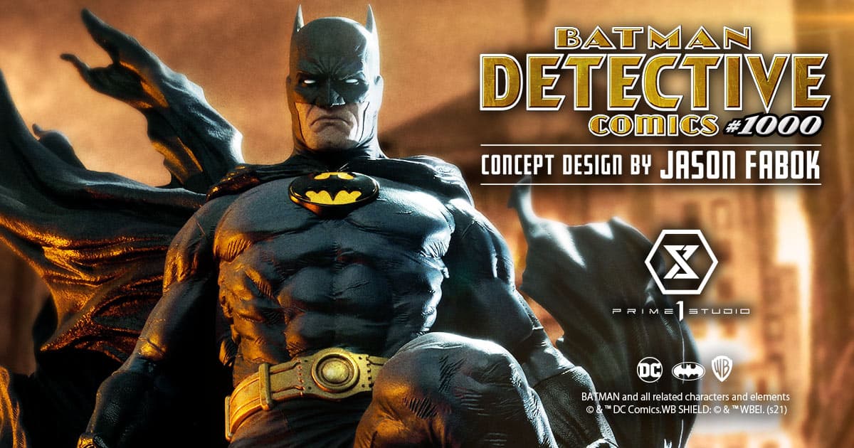 バットマンファン必見！人気アーティスト「ジェイソン・ファボック氏」が手掛けた“あの”「Detective Comics #1000」カバーアートを元にバットマンを立体化！