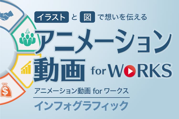 インフォグラフィックスで伝える動画制作サービス 「アニメーション動画for WORKS」を開始 ～2023年3月末まで導入キャンペーンでMAX35%割引～