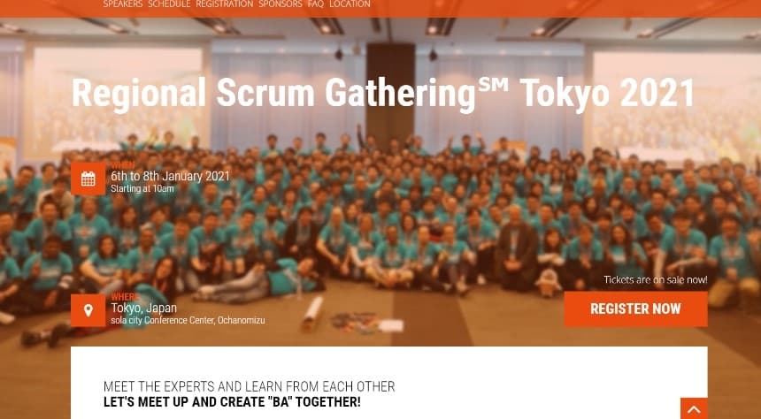 ITPJ、「Regional Scrum  Gathering℠ Tokyo 2021」 に協賛