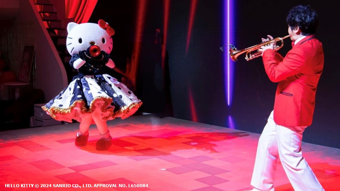 ハローキティがトランペットを演奏⁉歌って踊るスペシャルジャズバンドショー開幕！ HELLO KITTY SHOW BOX 『Hello Kitty Lovely Days‼』 2025年1月16日より開催！