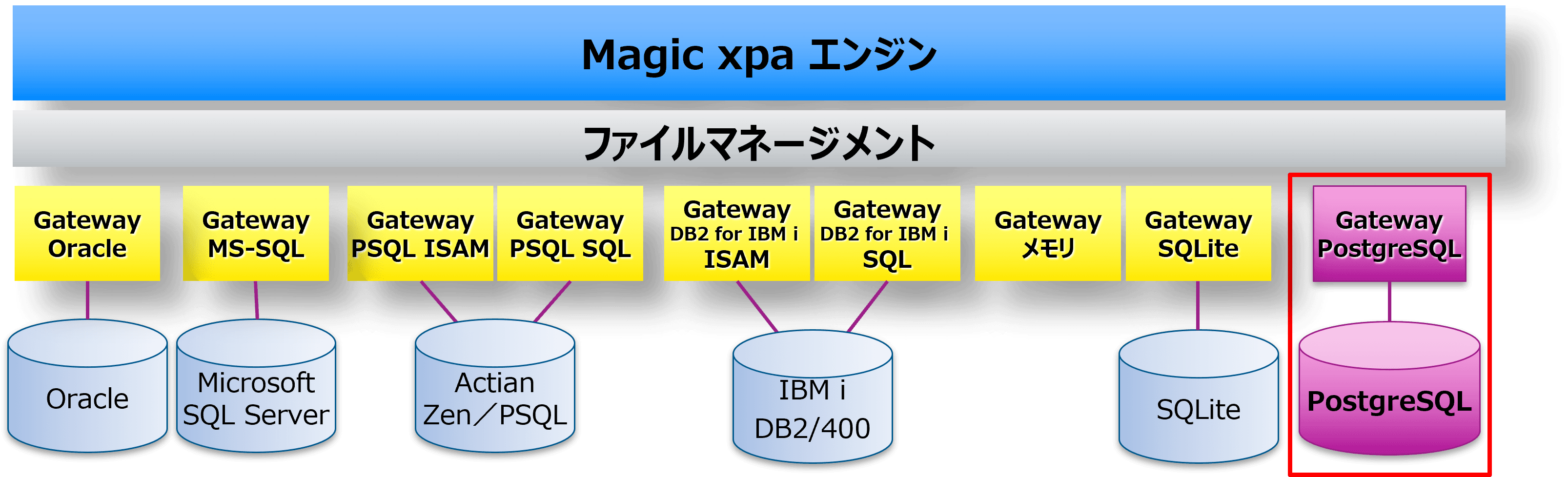 ローコード開発ツールのMagic xpaが PostgreSQLに対応