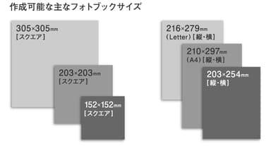 豊富なサイズバリエーション