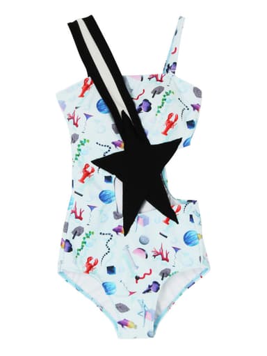 UNIVERSE PATTERN SHOOTING STAR SWIMSUIT