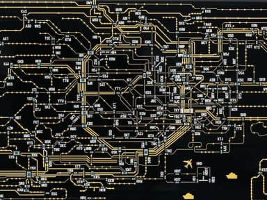 FLASH 東京回路線図 iPhone 7ケース 黒　拡大