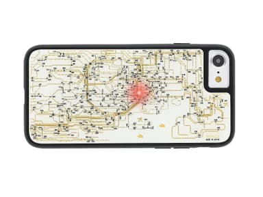 FLASH 東京回路線図 iPhone 7ケース 白