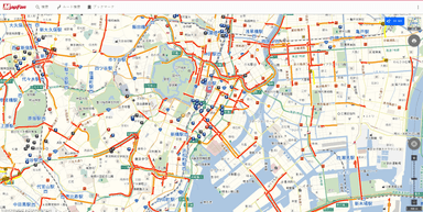 【VICS渋滞情報】　表示例