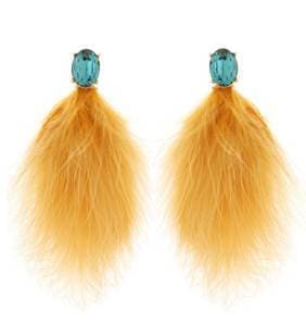 BIJOU FEATHER EARRINGS