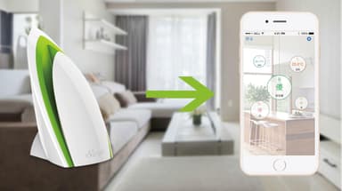 スマホでいつでも室内環境を確認