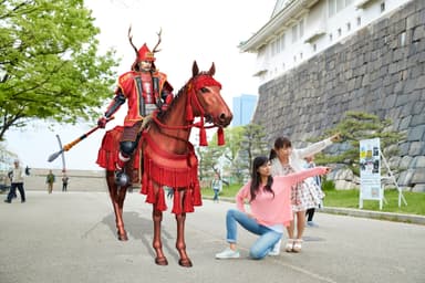 AR真田幸村と記念撮影