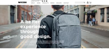 「Incase」通販サイト イメージ