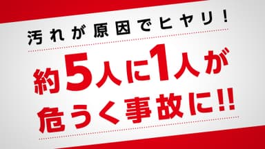 4実は汚れが原因で事故に遭いかけた人が5人に1人いるという事実！