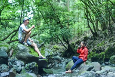 インスタグラムでwith Coffeeシルバー受賞作品『沢遊び、おとなの夏休み。』