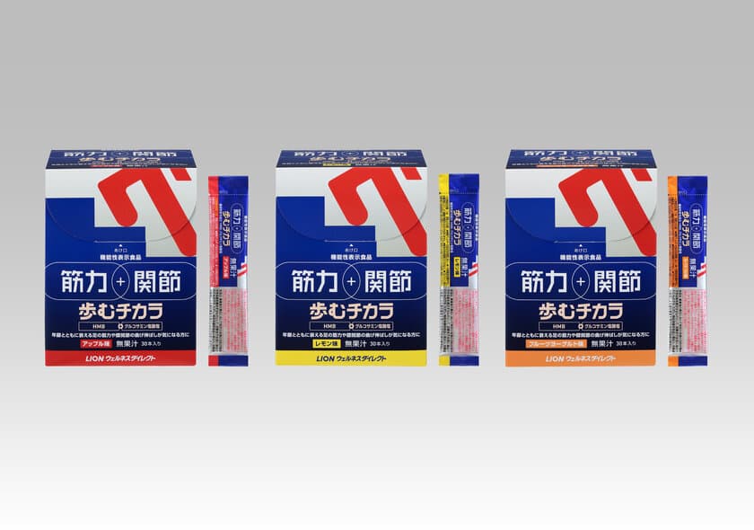 日本初(※1)「筋肉」と「関節」のダブル機能表示　
機能性表示食品『歩むチカラ』改良新発売(通信販売限定)