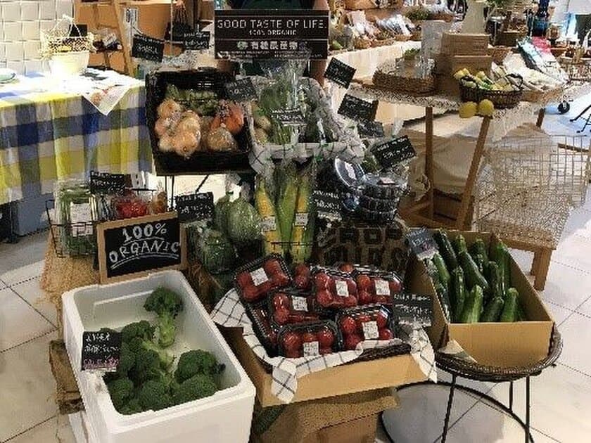 有機野菜の　「ビオ・マルシェの宅配」、
「KUZUHA MALL」にて
「Organic & Natural Marche」を出店