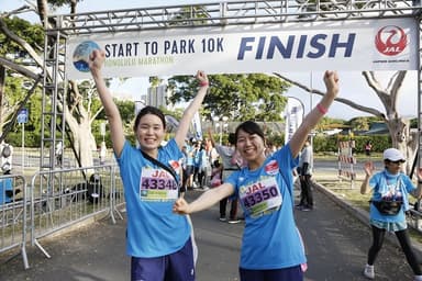 10キロラン、ゴール地点