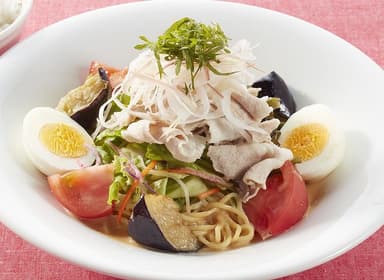 鹿児島産黒豚 野菜たっぷり胡麻だれ冷やし麺