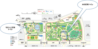 新宿中央公園 全体図