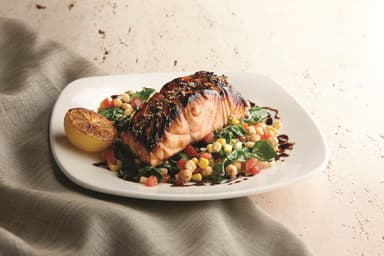 HONEY-BALSAMIC GLAZED SALMON(ハニーバルサミック グリルサーモン)