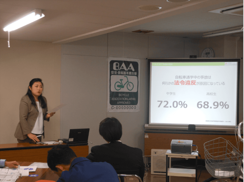 ＜自転車の安全利用促進委員会レポート＞
生徒の自転車事故は整備・メンテナンスで未然に防ぐ！
『教員向け自転車通学指導セミナー』を三重県で開催しました