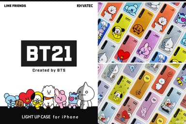 BT21 Phone XS / XS Max / XR専用「LIGHT UP CASE」