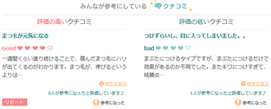 クチコミ表示例