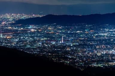 比叡山から望む夜景2