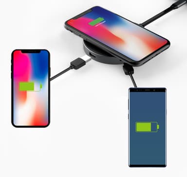 最大3台同時充電可能「7in1 USB-C Hub + Wireless-charger」