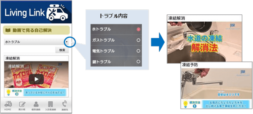 住まいのトラブルサポートアプリ
「Living Link」新機能追加