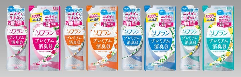 日本唯一の消臭処方(※1)　
夜までニオイを生まない(※2)衣料用柔軟仕上げ剤
『ソフラン プレミアム消臭』改良新発売