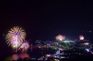 雛のつるし飾りまつりオープニング花火