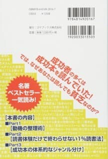 人生を勝ち抜く！「成功本50冊」超読書術(裏表紙)