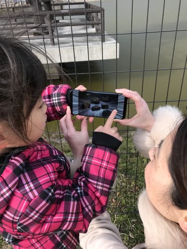 お宝ポイントで画面をこすると弥生の遺物が出現！