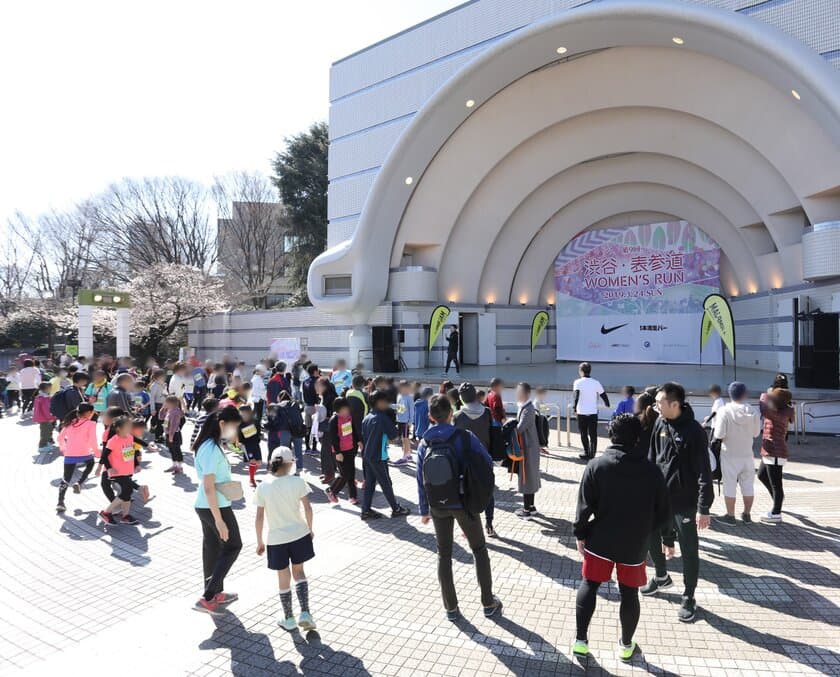 3月24日（日）「渋谷・表参道 Women’s Run」で
親子ランナーがレース前後にJUMP-JAMを体験