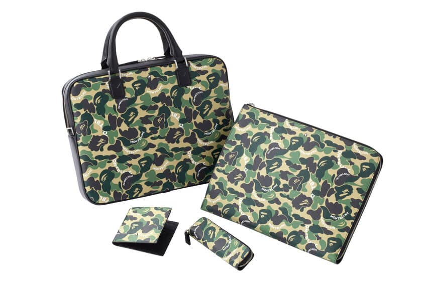 A BATHING APE(R) x MONTBLANC　
パートナーシップ締結　
レザーバッグ・アクセサリーのリミテッドエディションを発表