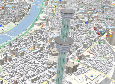 「MapFan東京3DMap」