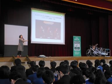 自転車安全教室の様子