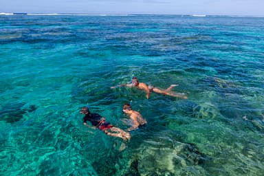 世界遺産の海でシュノーケリング