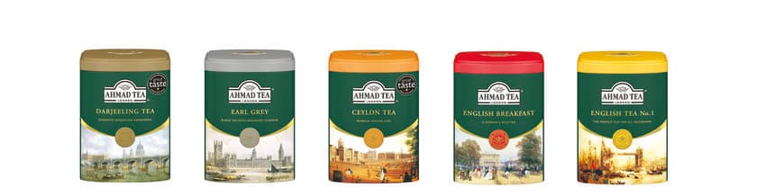 英国紅茶ブランド「AHMAD TEA」リーフティー缶シリーズ 
世界共通で新たなデザインへ
-2020年3月より順次リニューアル-