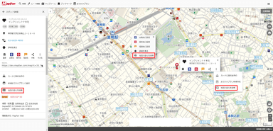 地図上及び、スポット詳細メニューから投稿が可能