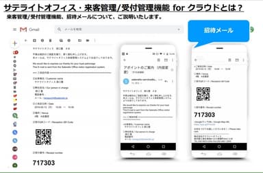 来客管理/受付管理機能 for クラウド_招待メール