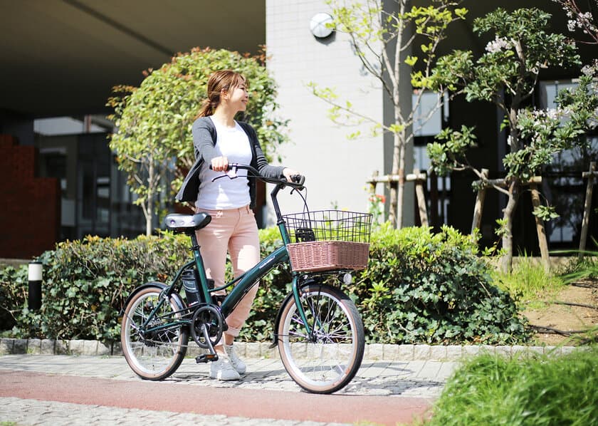 ワンプッシュ電源で軽やかアシスト　
乗り心地抜群の街乗り電動アシスト自転車新登場！