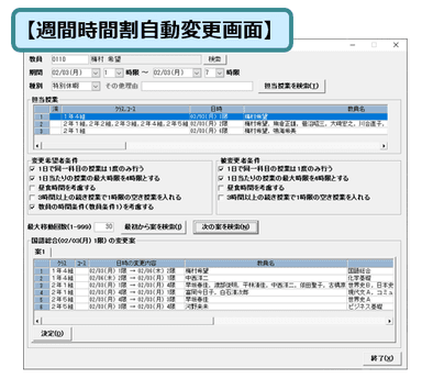 『一時変更機能』