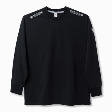 Reebok × ULTRAMAN Long sleeveTEE (黒／前面)