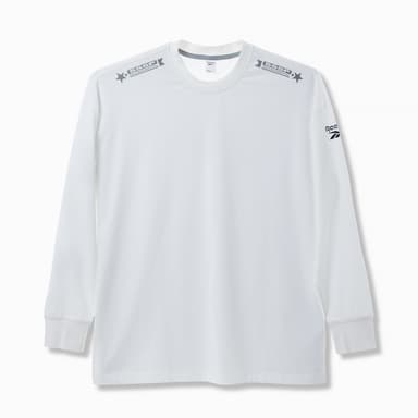 Reebok × ULTRAMAN Long sleeveTEE (白／前面)