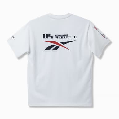 Reebok × ULTRAMAN TEE (白／背面)