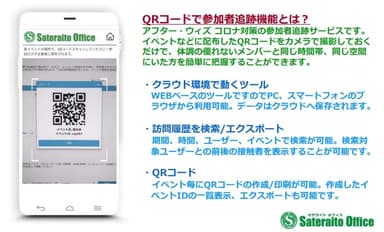 QRコードで参加者追跡機能とは？