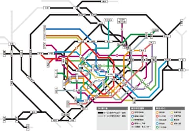 サービス対象駅 路線図