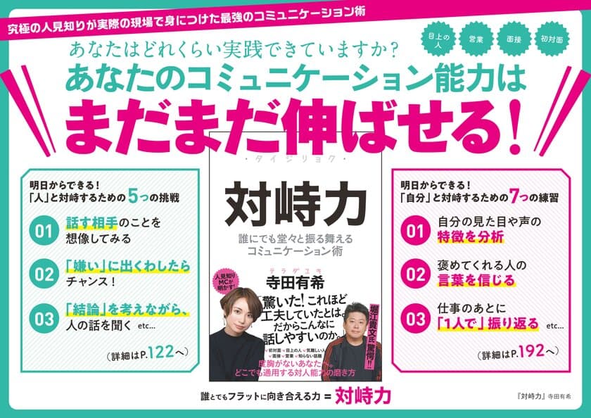 まるで猛獣使い！？ホリエモンチャンネルMCの
寺田有希氏、初の書籍『対峙力』が12月11日発売！